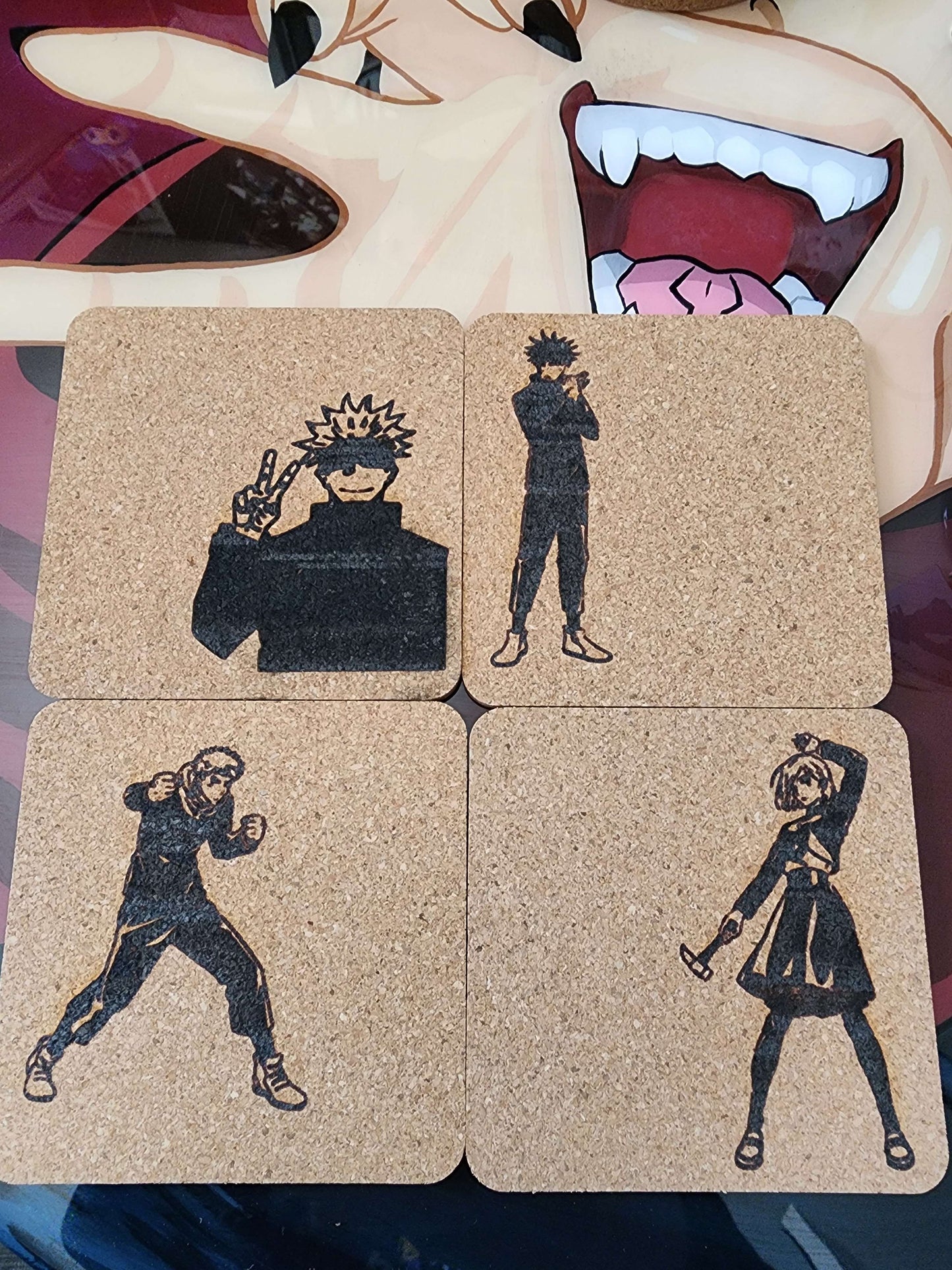 Anime Square Coasters (Cork)