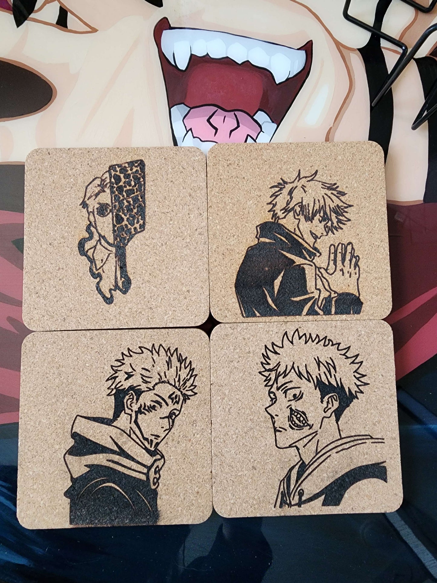 Anime Square Coasters (Cork)